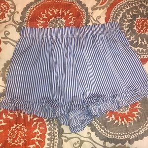 F21 striped pj shorts